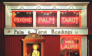 Madame Lauries Psychic, Closed For Holiday Please Use Atm By Wingsdomain Art And Photography
