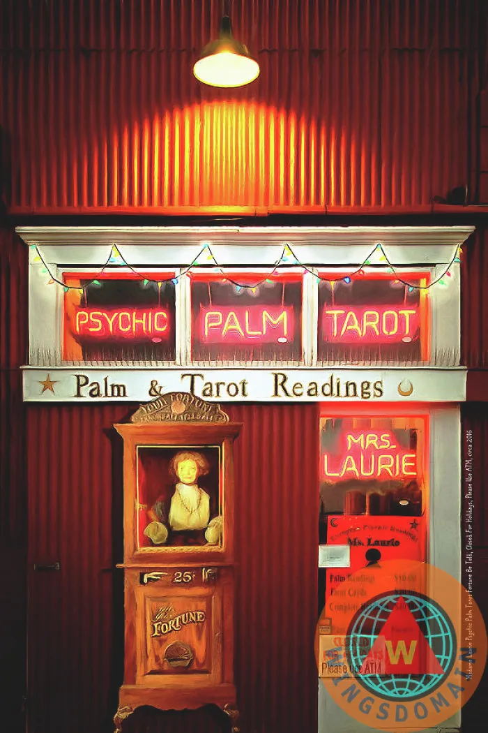 Madame Lauries Psychic, Closed For Holiday Please Use Atm By Wingsdomain Art And Photography