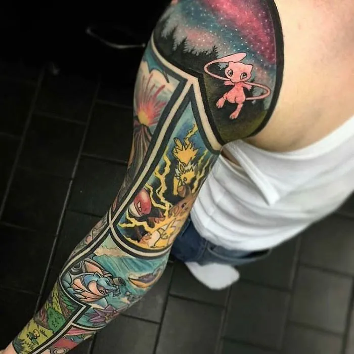 58 Pokemon Tattoos For Fans Who Want To Catch Them All