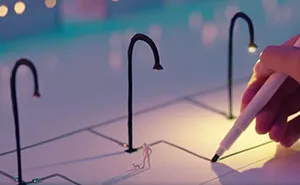 Using Silver Ink Circuit Pen To Create "Future With Bright Lights"