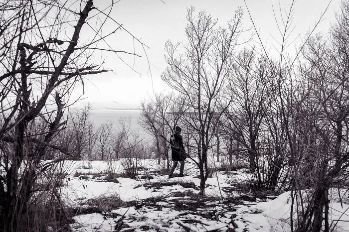 I Photographed Snow In Black And White