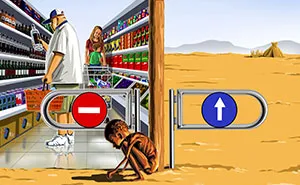 Supermarket: Satirical Illustrations Of Today's Problems By Gunduz Agayev