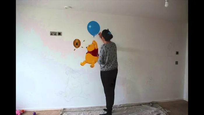 Mum Transforms Her Baby's Room With This Winnie The Pooh And Friends Mural