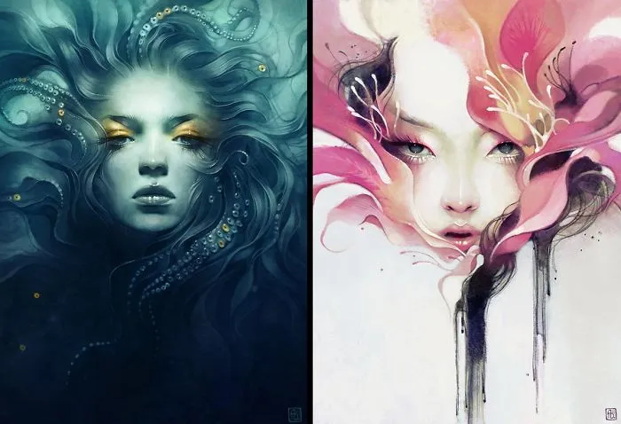 Digital Portrait Paintings With Attitude