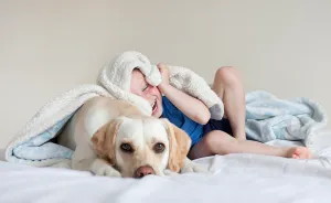 Everlasting Friendship Between My Son Hugo And Our Dog Lola