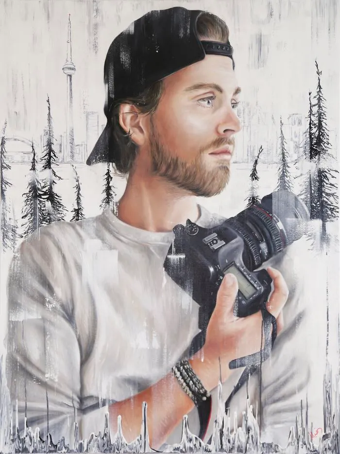 Alexis (@alexisfraserart) Colour Blinded Visionary, 36" X 48", Oil & Acrylic On Canvas