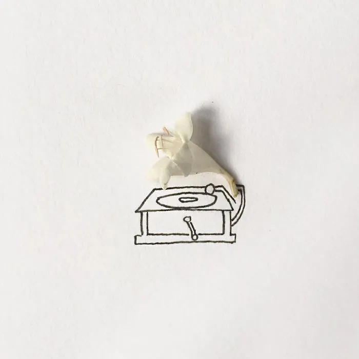100 Days Of Tiny Things: I Find Small Objects Around Me And Turn Them Into Art