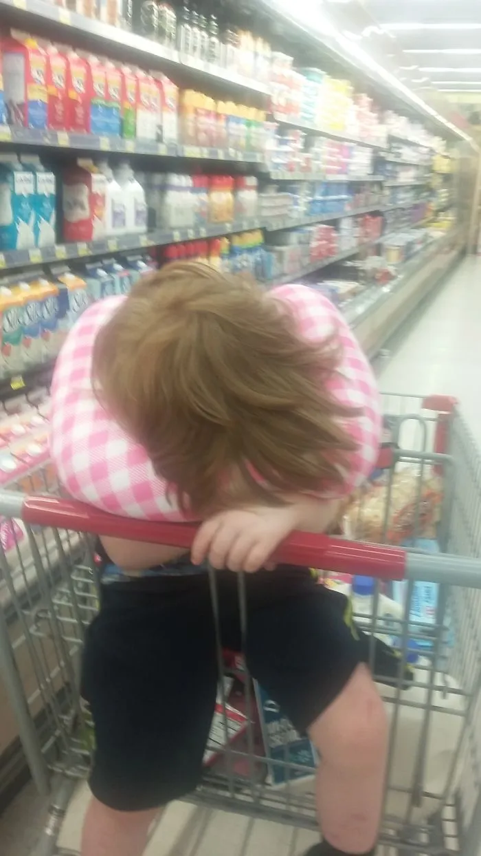 Nap At The Grocery Store.