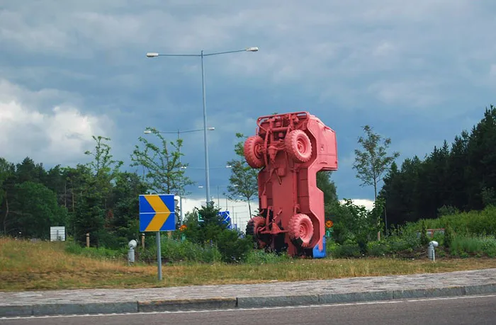 Priapos Garden, Gävle, Sweden. This Travesty In Equally Grotesque Bubblegum Color