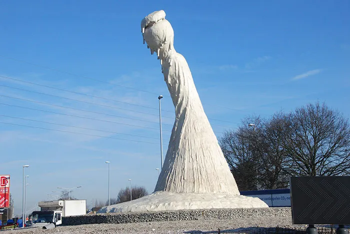 White Water Nymph, Oudenaarde, Belgium. We Got A Statue That We Call The Penis As Well