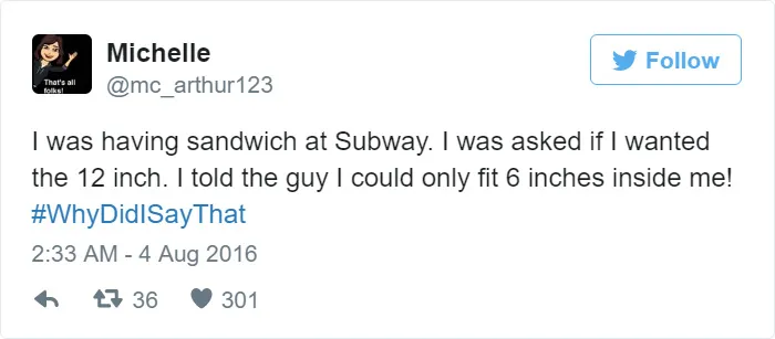 #whydidisaythat