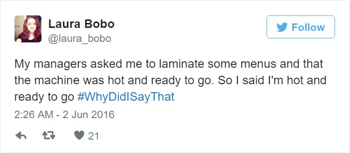 #whydidisaythat