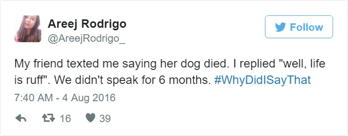 #whydidisaythat