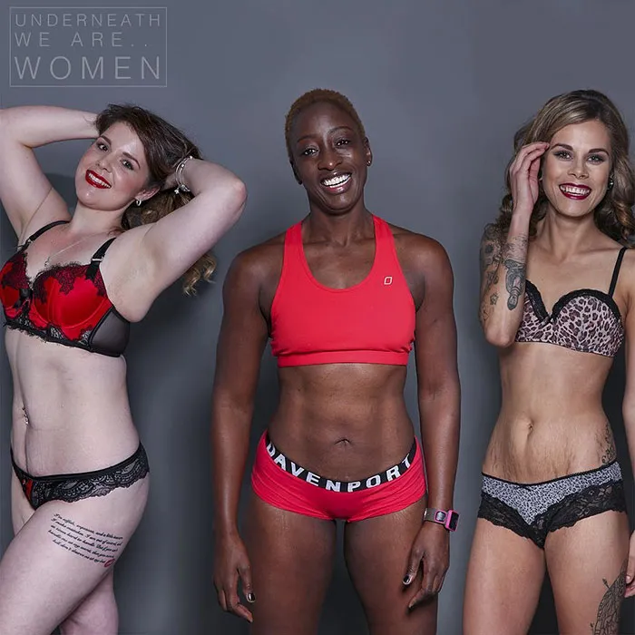 100 Women Reveal What's Underneath Their Clothes To Fight Beauty Stereotypes