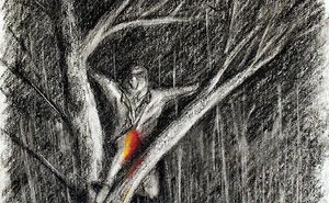 Blackbird # 7| By: Tony Ascroft| Charcoal/pastel On Paper And Canvas| Tonyascroft.ca
