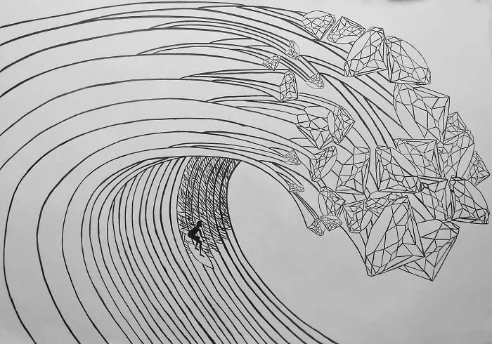 I Can't Actually Surf So I Decided To Draw My Dream Wave Until I Can