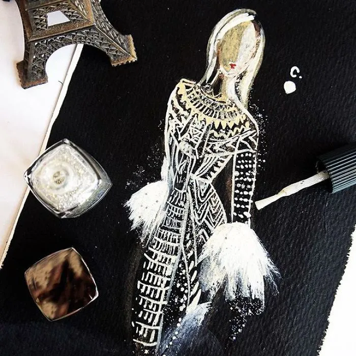 Nail Polish Turned Into Fashion Fantasy