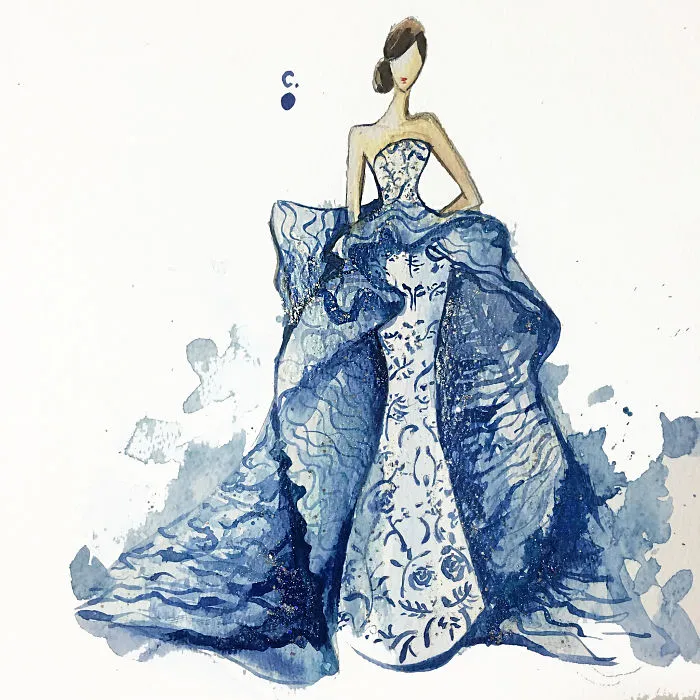 Nail Polish Turned Into Fashion Fantasy