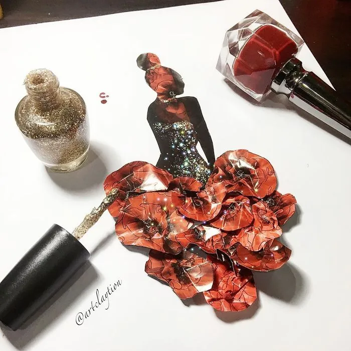 Nail Polish Turned Into Fashion Fantasy