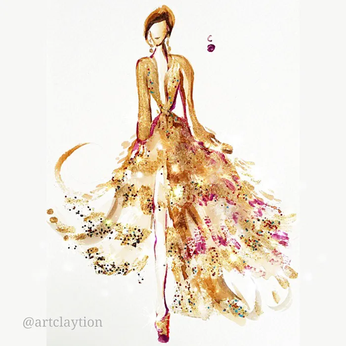 Nail Polish Turned Into Fashion Fantasy
