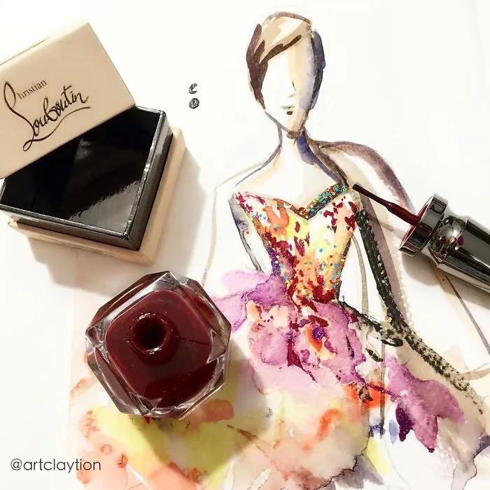 Nail Polish Turned Into Fashion Fantasy
