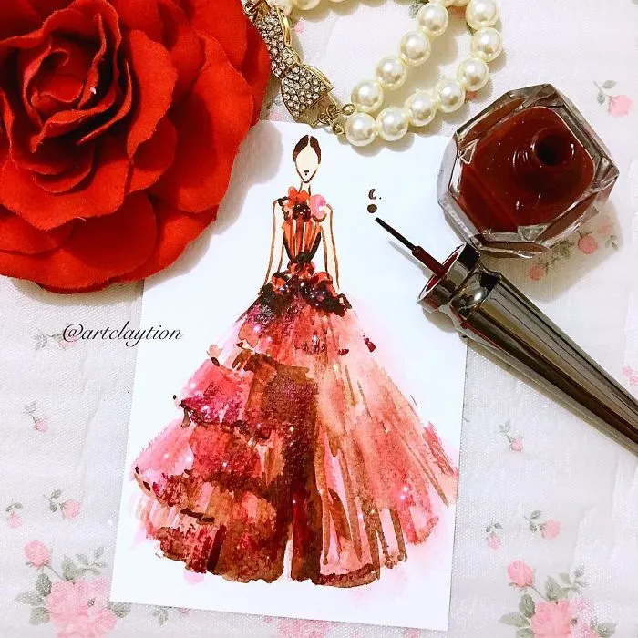 Nail Polish Turned Into Fashion Fantasy