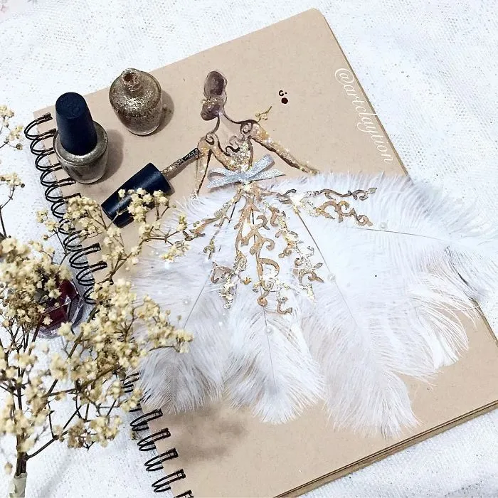 Nail Polish Turned Into Fashion Fantasy
