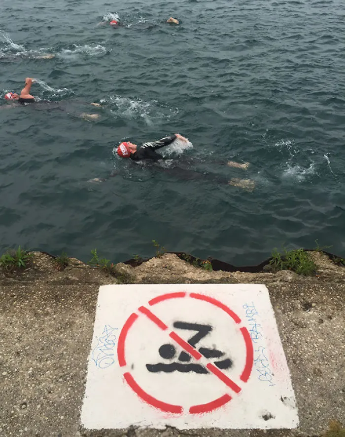 My Brother At The Chicago Triathlon