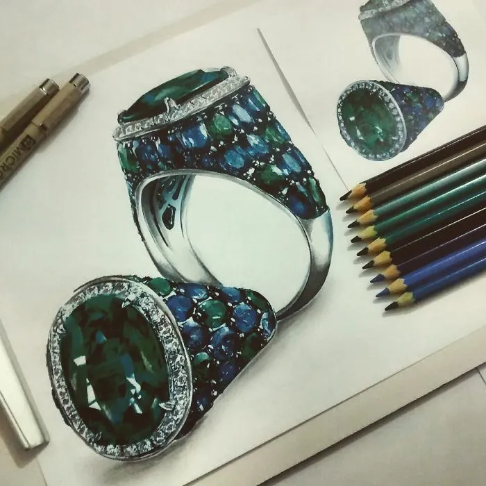 I Paint Hyperrealistic Diamonds