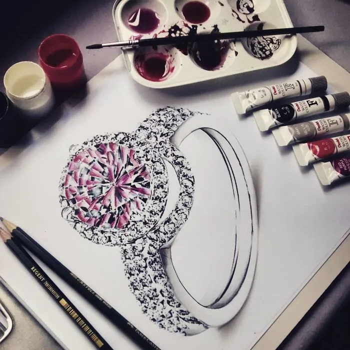 I Paint Hyperrealistic Diamonds