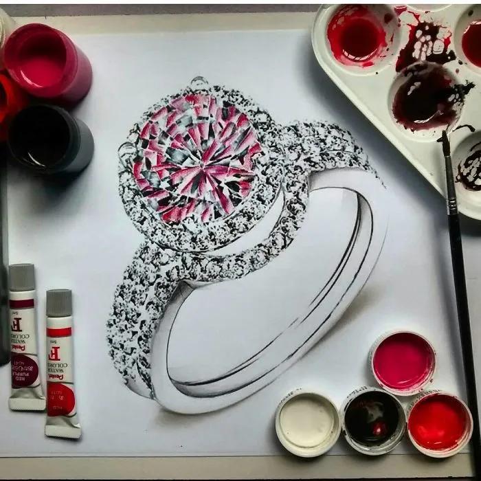 I Paint Hyperrealistic Diamonds