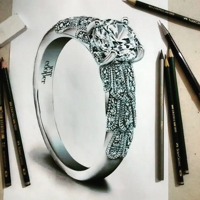 I Paint Hyperrealistic Diamonds
