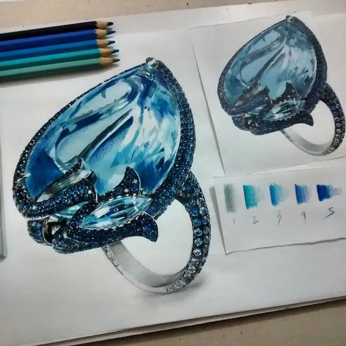 I Paint Hyperrealistic Diamonds
