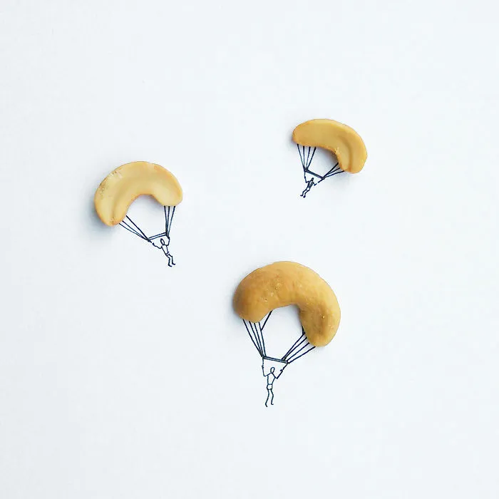I Created Hundreds Of Witty, Miniature Drawings Around Tiny Everyday Objects