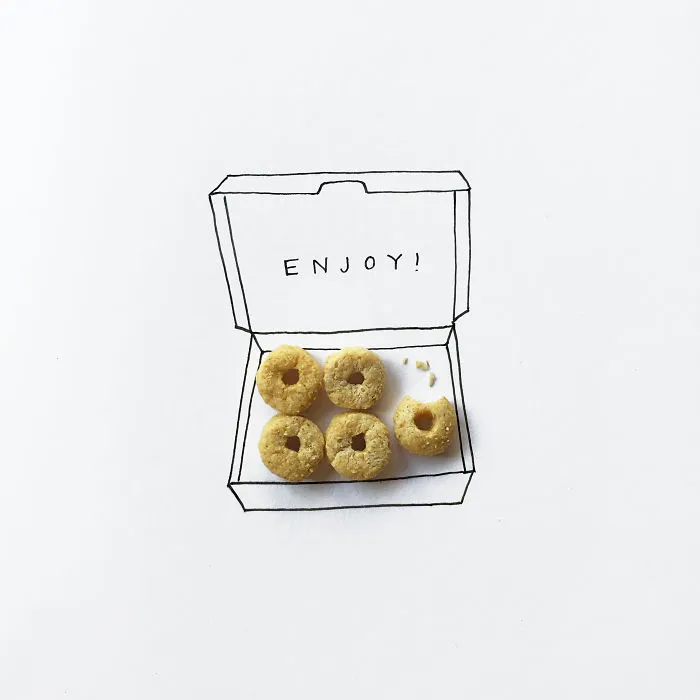 100 Days Of Tiny Things: I Find Small Objects Around Me And Turn Them Into Art