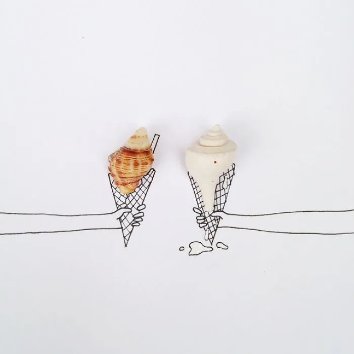 100 Days Of Tiny Things: I Find Small Objects Around Me And Turn Them Into Art