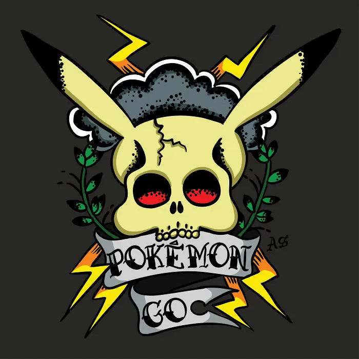 I Drew Some Pokemon Go Designs In Old School Tattoo Style