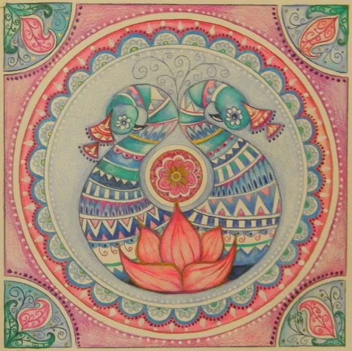Caribbean Artist Creates Lotus Flower Drawings To Process Painful Moments.