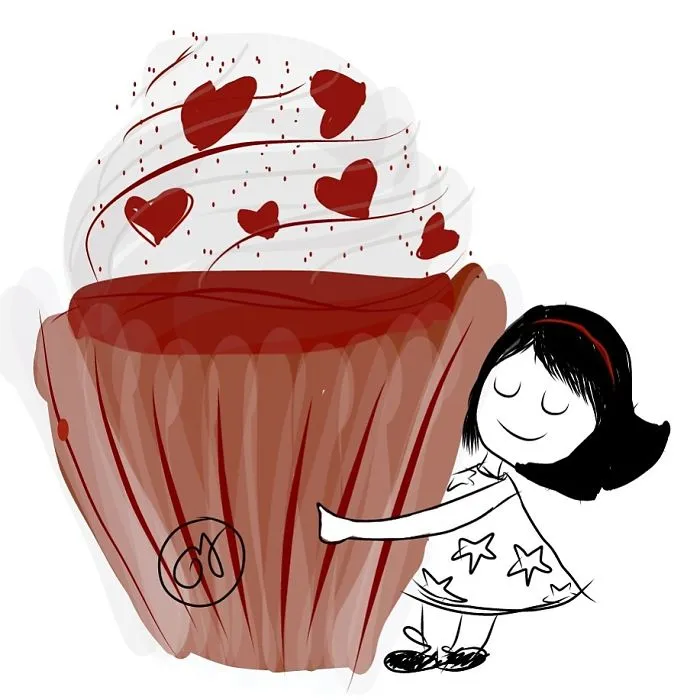 Yummy Hug From A Cupcake !