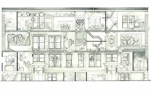 My Meticulously Detailed Labyrinth Architecture Drawings Fuse Personal Detail With Imagination