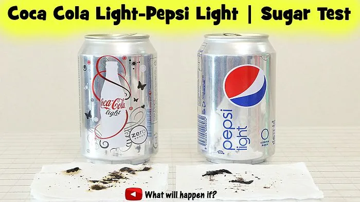 Boiling Coca Cola Light And Pepsi Light | Sugar Test Comparison (speedy)