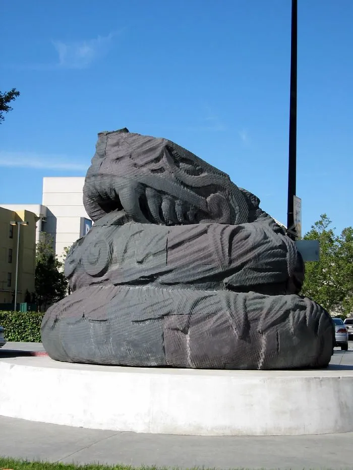 San Jose, California, Usa.  Quetzalcoat The Serpent-god (locals Call It The Poop Sculpture)
