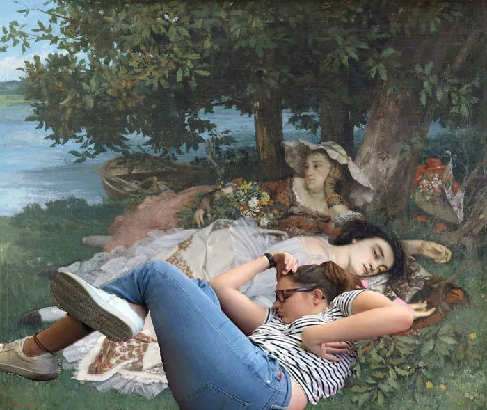 Les Demoiselles Are Bored On The Seine