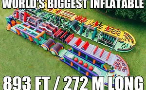 Who Would You Challenge On World's Biggest Inflatable?