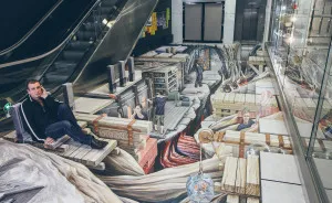 Polish Artist Paints An Amazing 3D Painting On 80 Square Metres Of Granite Floor