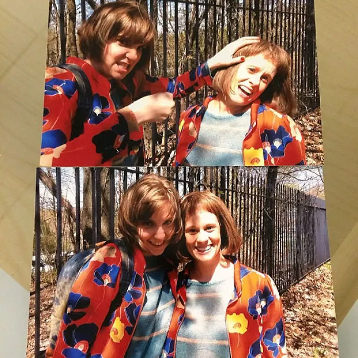 Two women wearing matching floral jackets posing outdoors, illustrating celebrities’ body doubles in Hollywood.
