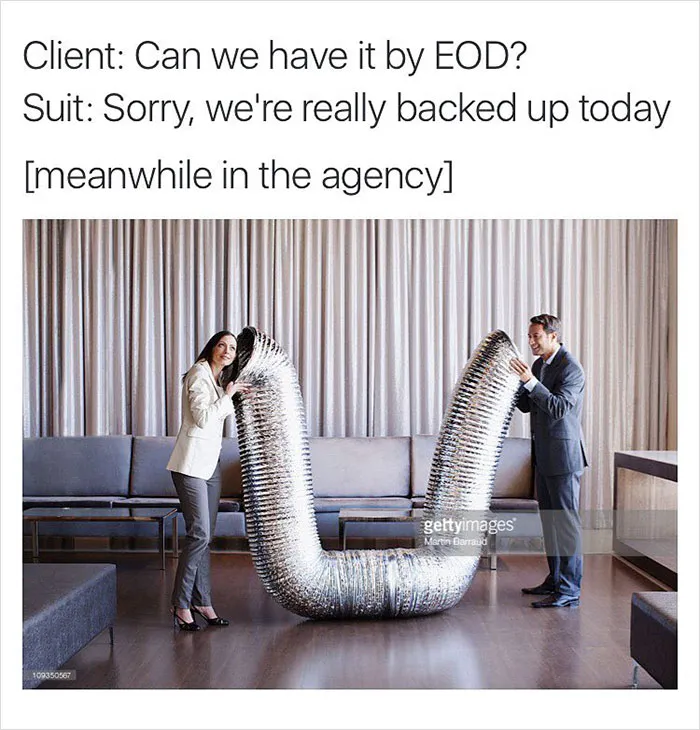 What's It Like To Work At Ad Agency Hilariously Explained With Stock Photos