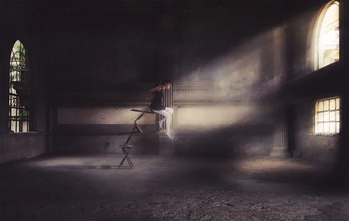 A Series Of Surreal Photographs That Depicts The Feeling Of Struggling
