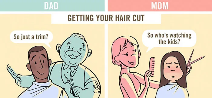 5 Comics That Reveal How Differently Dads And Moms Are Viewed In Public