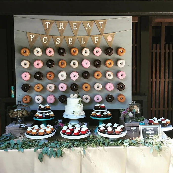 Donut Walls Is The Newest Wedding Trend That Will  Win Over Your Guests' Hearts